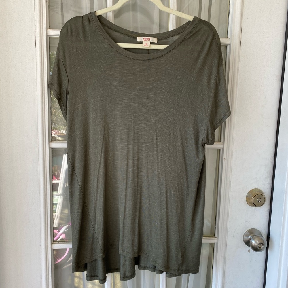 Flowy army green tunic